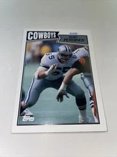 1987 Football Kurt Petersen Custom Card Dallas Cowboys A-339