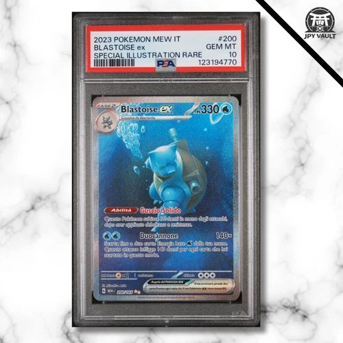 Pokemon Card Italian - Blastoise MEW #200 - 151 - PSA 10 GEM MINT