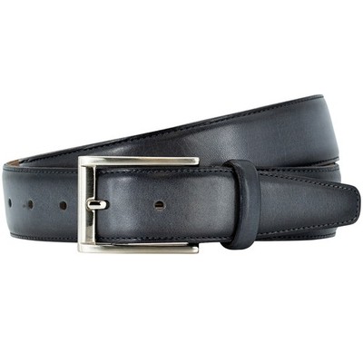 LINDENMANN Premium Handmade Ledergürtel 35 mm breit marine