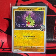 Team Rocket's Larvitar 094/182 Common Reverse Holo NM/Mint Destined Rivals Pokem