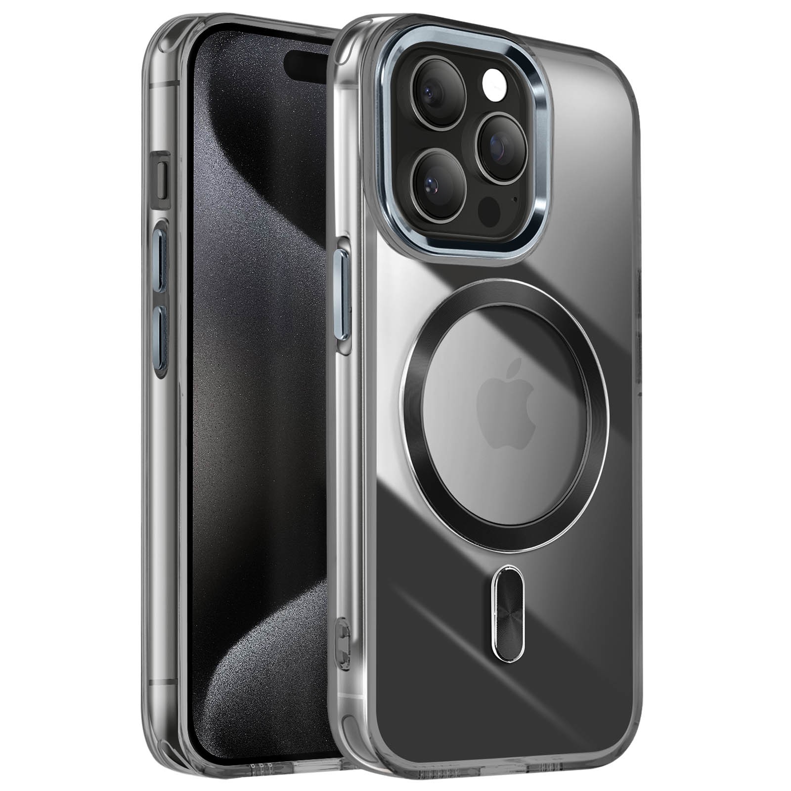Coque iPhone 15 Pro Avizar cristal transparente protection arrière rigide