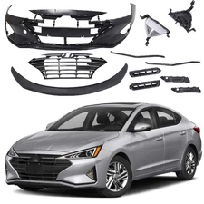 Front Bumper Cover&Grille Kit Conversion For Hyundai Elantra 2019-2020 Primed