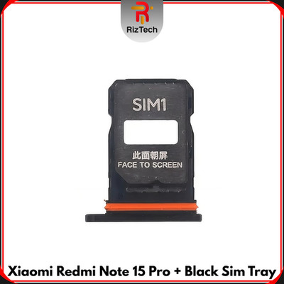 Für Xiaomi Redmi Note 15 Pro + Plus Ersatz Sim Tray Halter Slot (Schwarz) UK