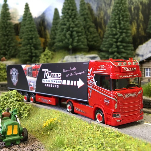 Scania, CS 20 HD, semi-remorque frigorifique, Rüter Fernverkehr - HERPA 320689 - | Zustand: Neuf