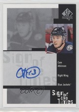 2019-20 SP Authentic 1999-00 Retro Sign of the Times Cam Atkinson Auto 03uh