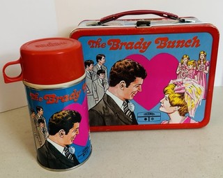 Vintage 1970 Brady Bunch Metal Lunchbox & Thermos