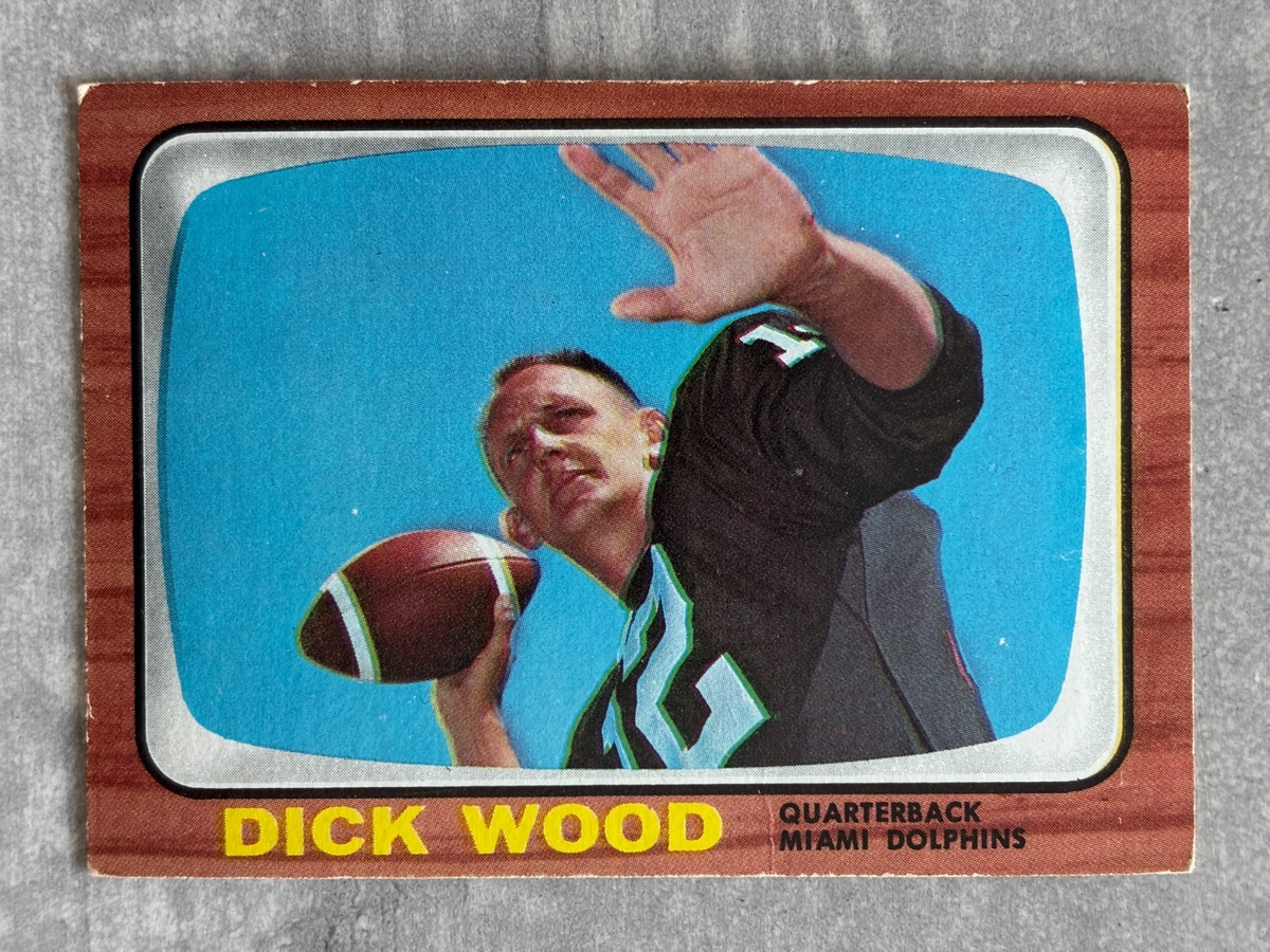 1966 Topps DICK WOOD Football's Dirtiest Funniest Name Real