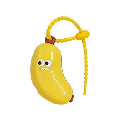 Banana Shape Toothbrush Holders With Sealed Lid For Hygienes ABS Silicone Case