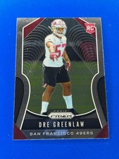 2019 Panini Prizm Dre Greenlaw #384 San Francisco Arkansas Rookie Card RC. rookie card picture
