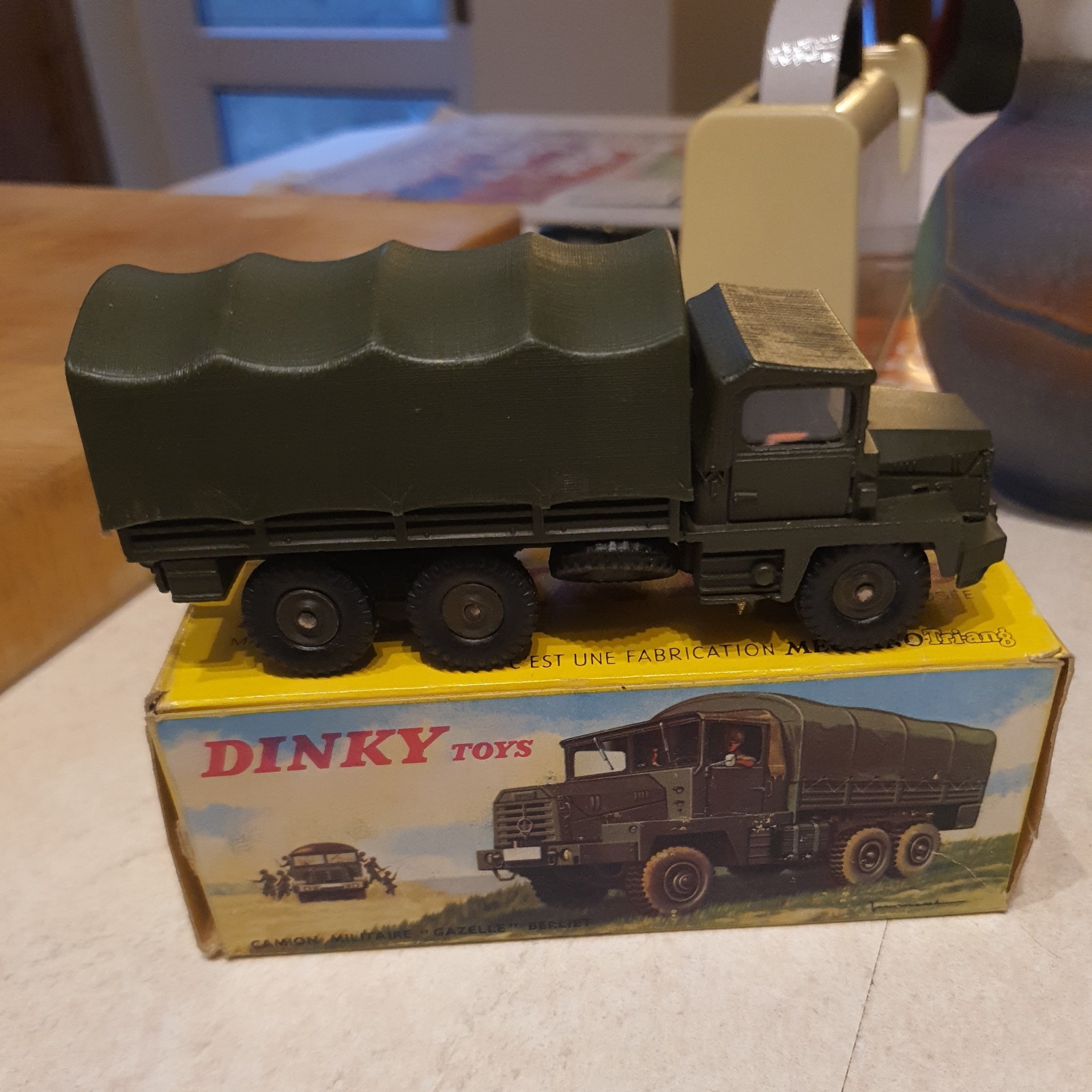 Dinky Toys Francia Modellino Militare Berliet Gazelle Missile D'Origine - R20 - Foto 3