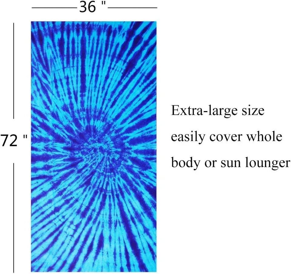 Juego de 2 paquetes de toallas de playa de gran tamaño extra grandes XL piscina camping natación espacio libre Foto 2 de 4