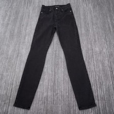 Lucky Brand Uni Fit Black Skinny Jeans Womens Size 3 W 27X29 26X30 High Rise
