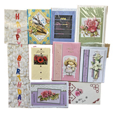 11 Vintage Postkarten AK Geburtstag Glückwunsch Konvolut 3D Blumen Alles Gute