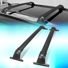 For 2017-2024 Nissan Kicks Black Aluminum Roof Rack Rail Cross Bar Cargo Carrier
