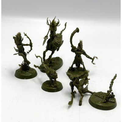 Warhammer Age of Sigmar Sylvaneth Skaeth's Wild Hunt Miniatures Green Plastic