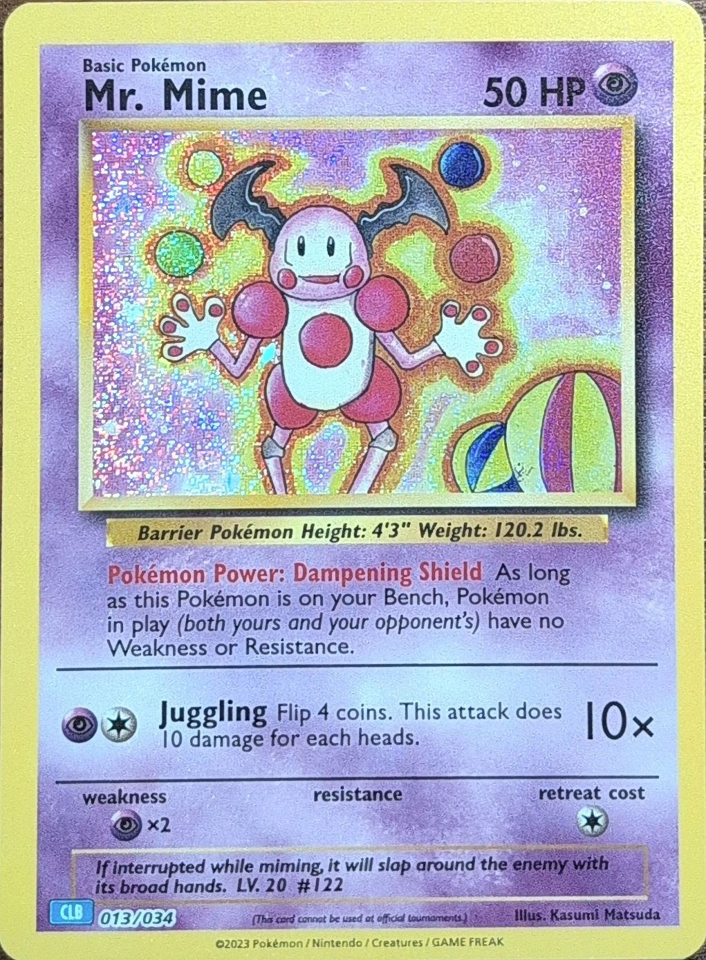 Vending Machine cards Series 1 (Blue) Mr. Mime