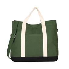 Eco Right Extra Large Canvas Tote Bag for Shopping  Work, Beach Bag with Adj...