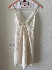 Women s NWT Victoria s Secret Ivory Lace Slip Dress Size M