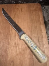 International Stainless Steel Marmalade Large Carving Knife Goose Geese Retro