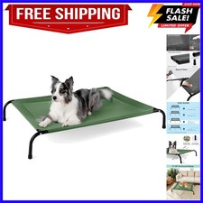 50" Lx32 Wx8 H Cooling Elevated Dog Bed for Large Dogs with Non-Slip Floor Pr...