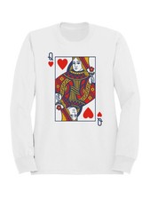 Queen of Hearts Playing Card Men's Sweatshirt
