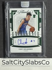 2022 ENCASED Flawless Excellence /5 Chet Holmgren Auto RC first on print 