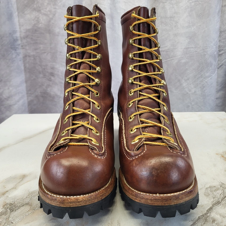 Bota de trabajo Georgia USA Heavy Duty Utility Logger para hombre talla 10,5 E marrón coñac Foto 3 de 4