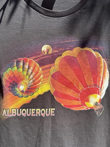 Albequerque Vintage T-shirt Colorful Balloons Design