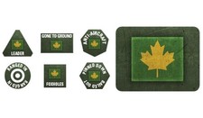 Flames of War 4th Canadian Armoured Division Tokens  Objectives FOW BSO909