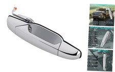Exterior Chrome Door Handle, Rear Passenger Side, Compatible with 2007-2014