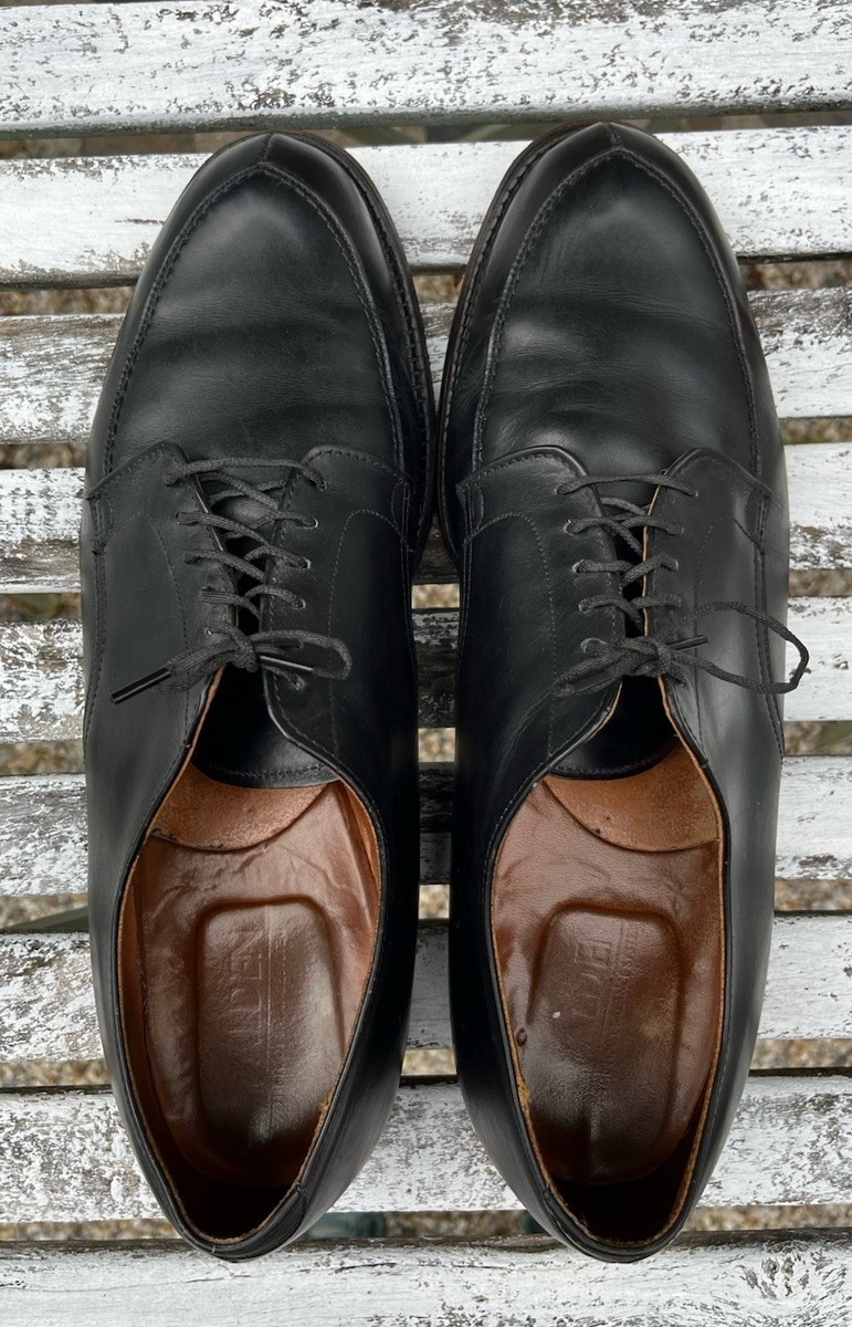 Alden 67 Black Calfskin V-Tip Blucher Split Toe Mens Size 11.5