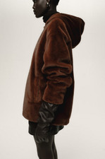 H M Hooded Jacket For Women Brown 