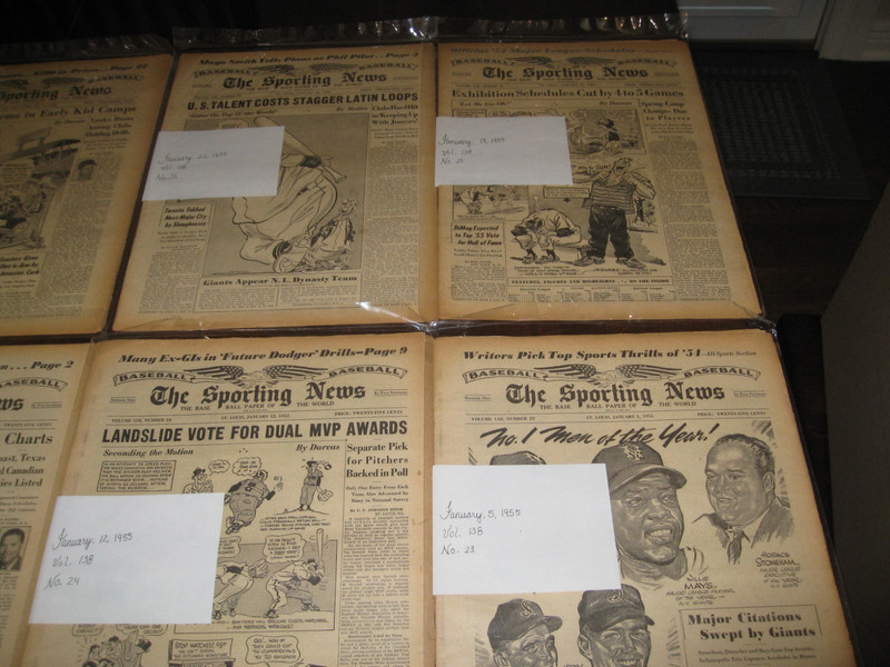 The Sporting News/January 5 thru December 28, 1955---52 Issues