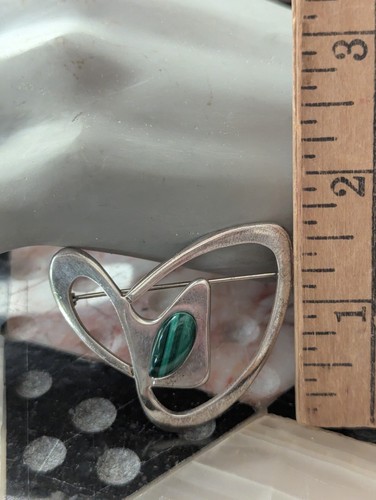 Vtg RIC Erika Hult Corral Taxco Mexico Sterling Modernist Abstract Pin Brooch - Picture 20 of 23
