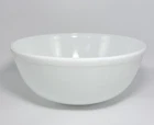 Vintage Milk Glass Large Mixing Bowl 11” Kitchen Serving Bowl Round White