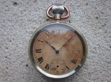 OROLOGIO DA TASCA MECCANICO MANUALE CIPOLLA DA TASCHINO TASCABILE POCO FUNZIONA