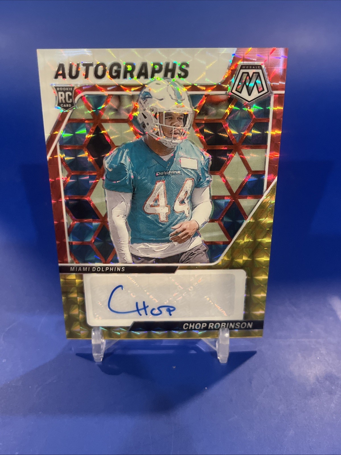 Chop Robinson Panini Mosaic Autographs Mosaic #AMCRN Red