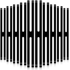 Outus 10 Pcs 9 Inch H-band Silicone Rubber Bands Assorted Black Black,