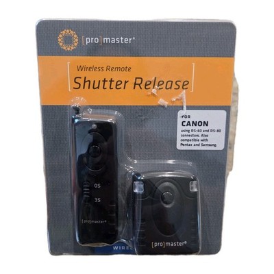 Promaster 1810 Wireless Remote Shutter Release For Canon RS-60 and RS-80 DSLR