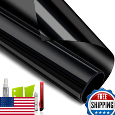 NIDOJP Blackout Window Film: 100 Light/Heat Block, Privacy, UV Protect