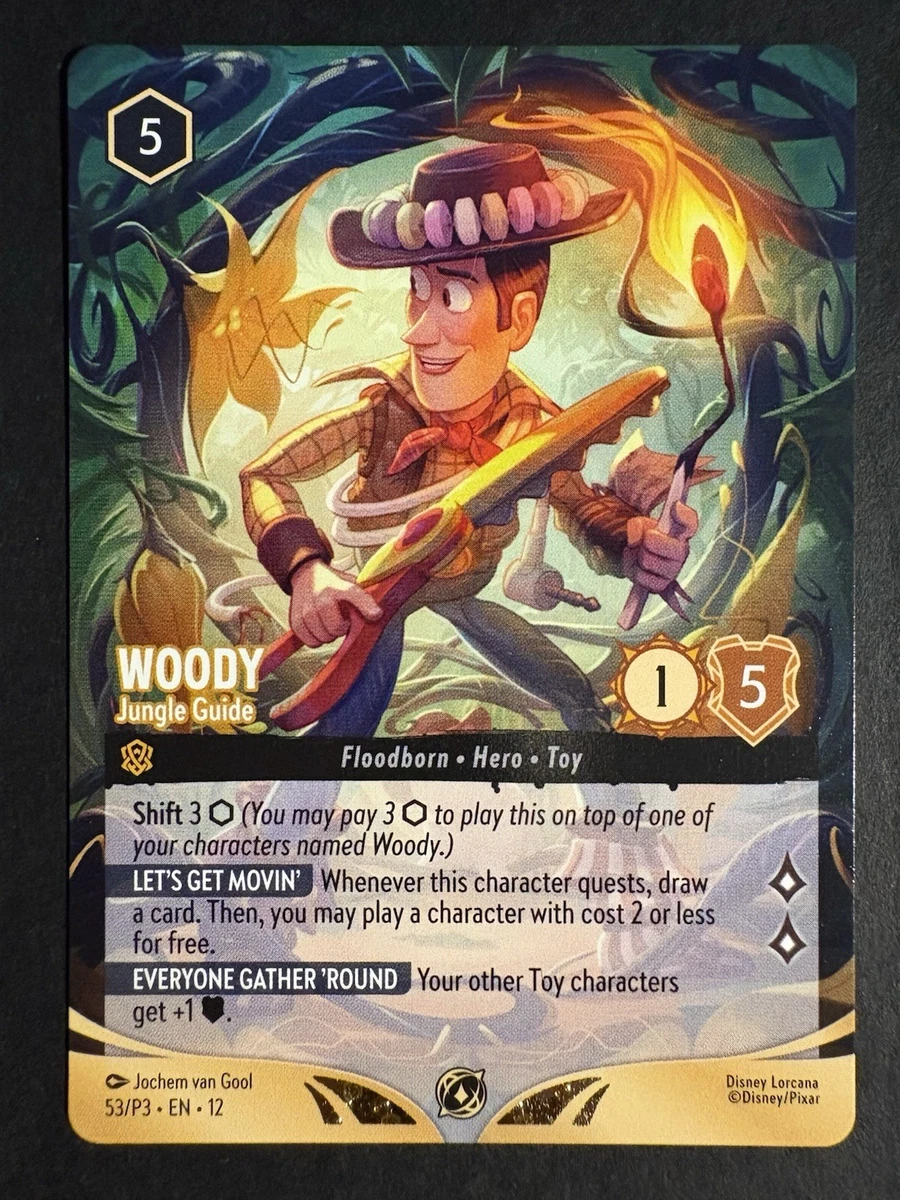 ウッディ ジャングルの案内人 SCSプロモ Foil(54/P3 JA 12) Woody-Jungle Guide 53 Disney Lorcana Promo Cards for sale | eBay
