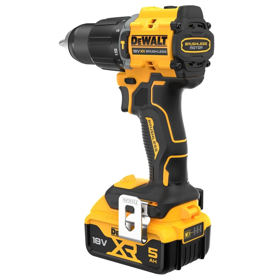 Dewalt DCD799P2T 18v XR Brushless Trapano Combinato Kit 2 x 5.0ah Li-ion - Immagine 3 di 4