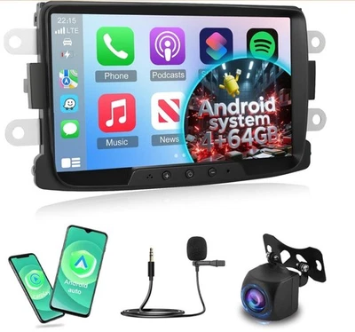 [4+64G]    Android Car Radio Dacia Duster/Sandero/Dokker/Logan 2012-2017 - Image 1 of 4