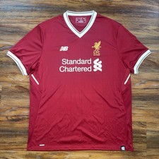 LIVERPOOL 2017 2018 HOME 125 FOOTBALL SHIRT SOCCER JERSEY NEW BALANCE MENS XL