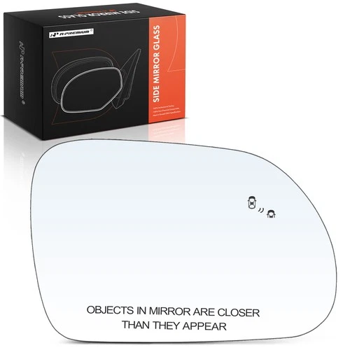 A-Premium Mirror Glass w/ Heated & Blind Spot Detection Right for Kia Soul 20-24