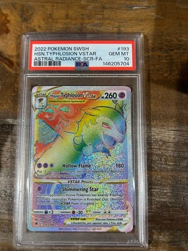 POKEMON 2022 Astral Radiance Secret HISUIAN TYPHLOSION Vstar #193 PSA 10 Gem