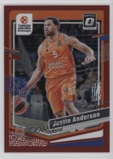 2023-24 Panini Donruss EuroLeague Optic Red Prizm 75/99 Justin Anderson #87 5lz