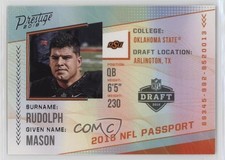 2018 Panini Prestige NFL Passport Mason Rudolph #PP-MR 1g4r