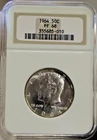 1964 US Proof Silver Kennedy Half 50c NGC PF68