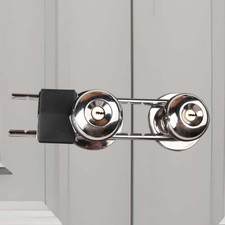 French Door Lock, Door Security Bar, Double Door Locking Device, Keyed Extra ...